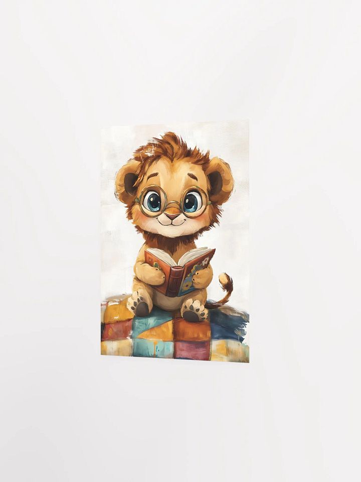 Intelligent Lion Cub Matte Poster product image (2)