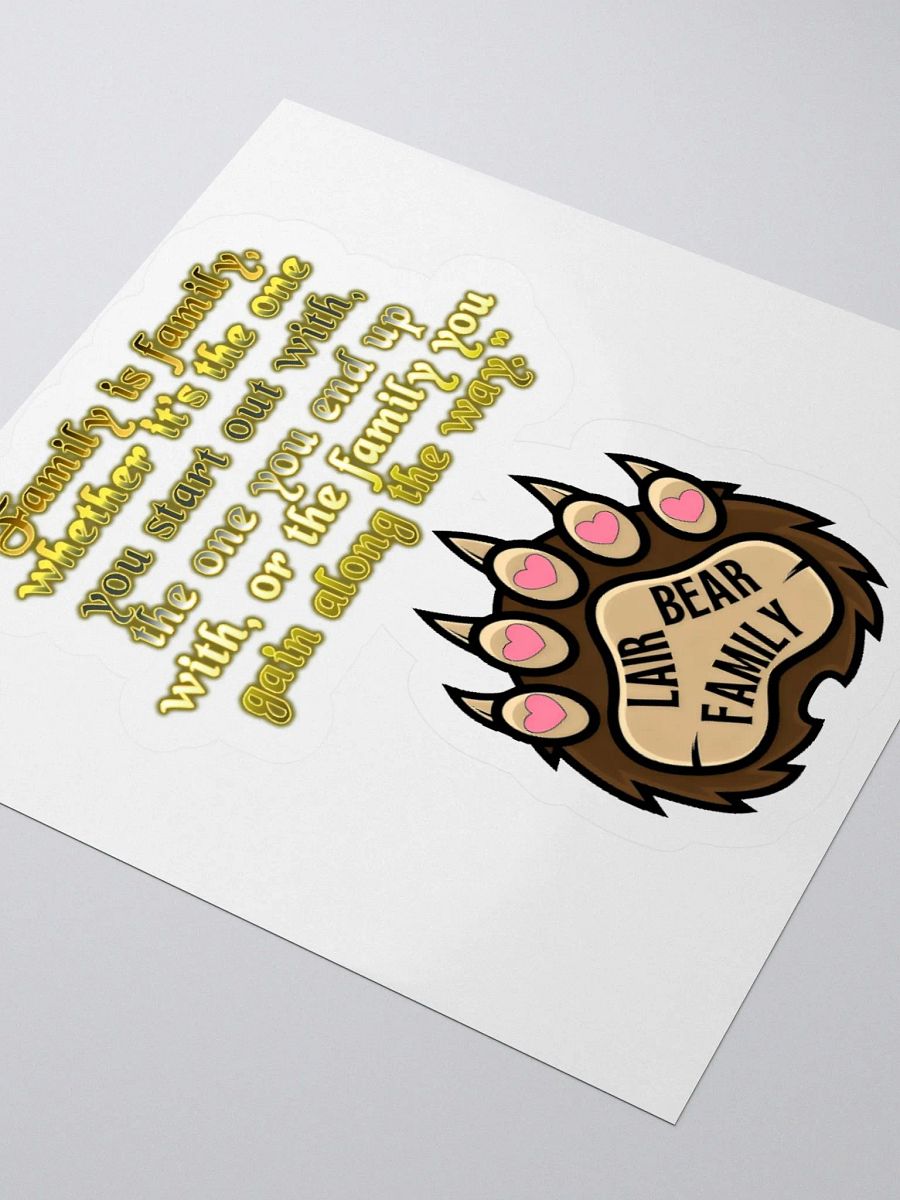 Lair Bear Family Quote Stickers product image (9)