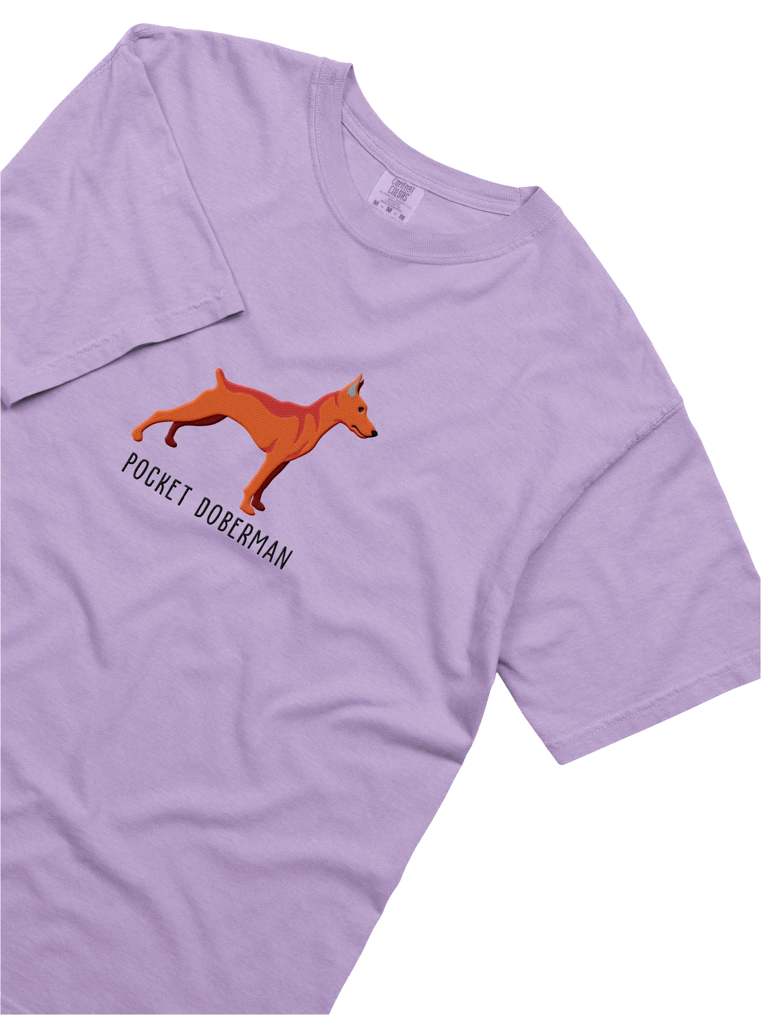Pocket Doberman T-Shirt(Embroidered) of a Miniature Pinscher(Red) product image (35)