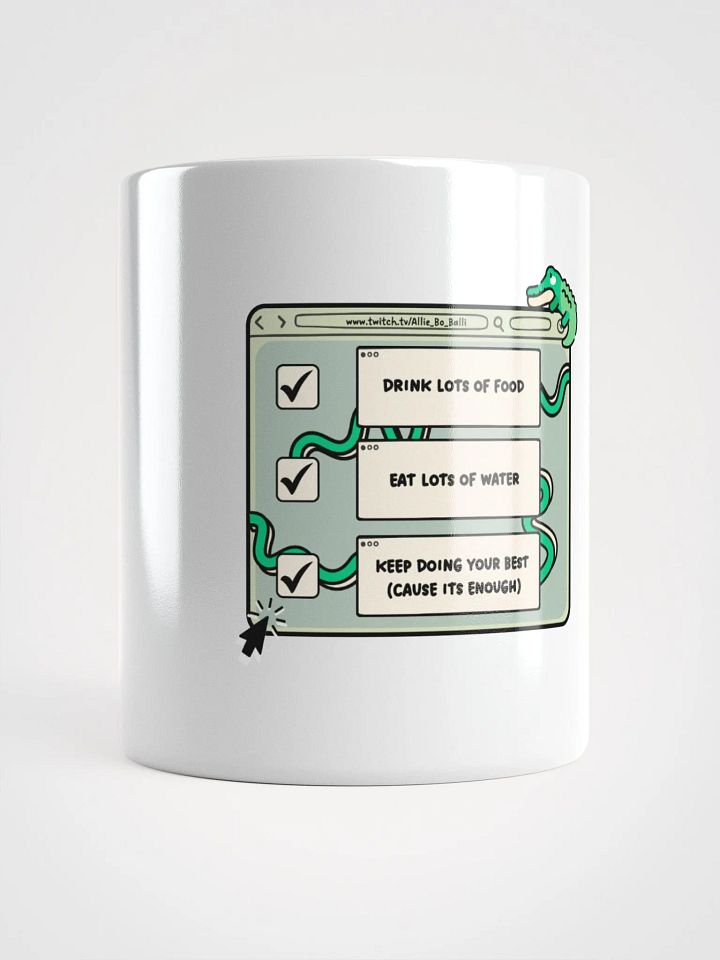 AllieBoBalli Check List Mug product image (1)