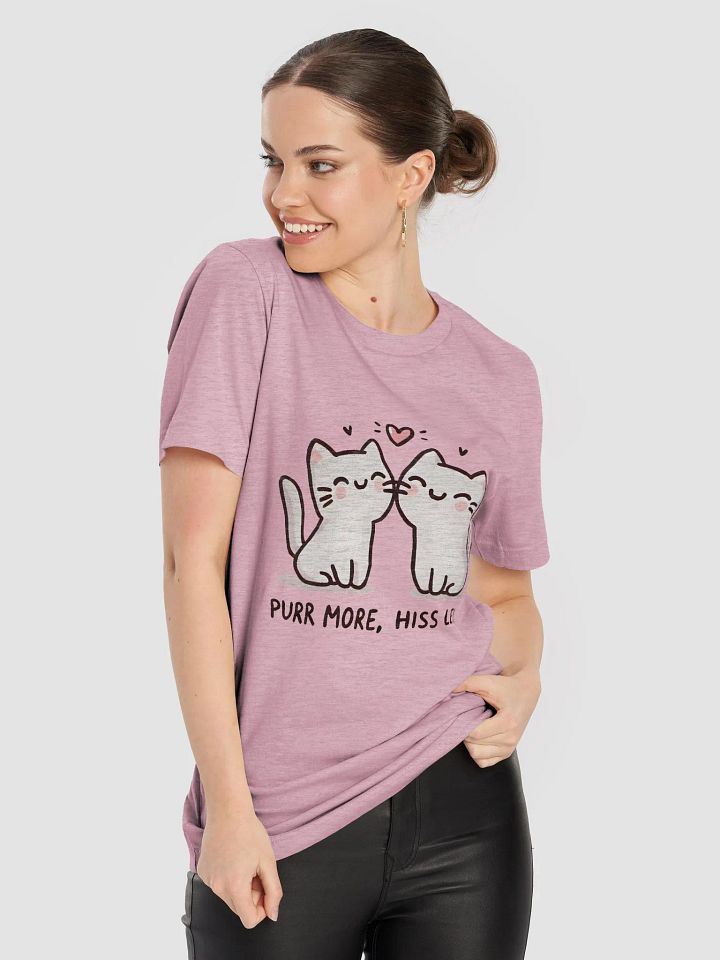 Purr more, Hiss less t-shirt 1 product image (2)