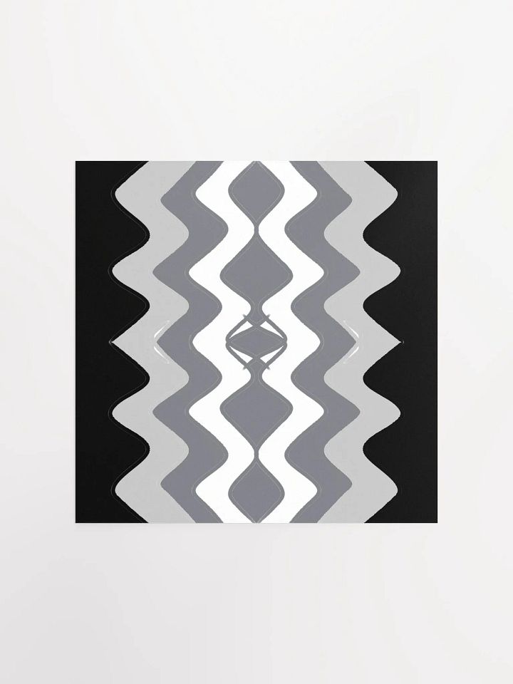 Symmetric Waves Matte Poster product image (1)