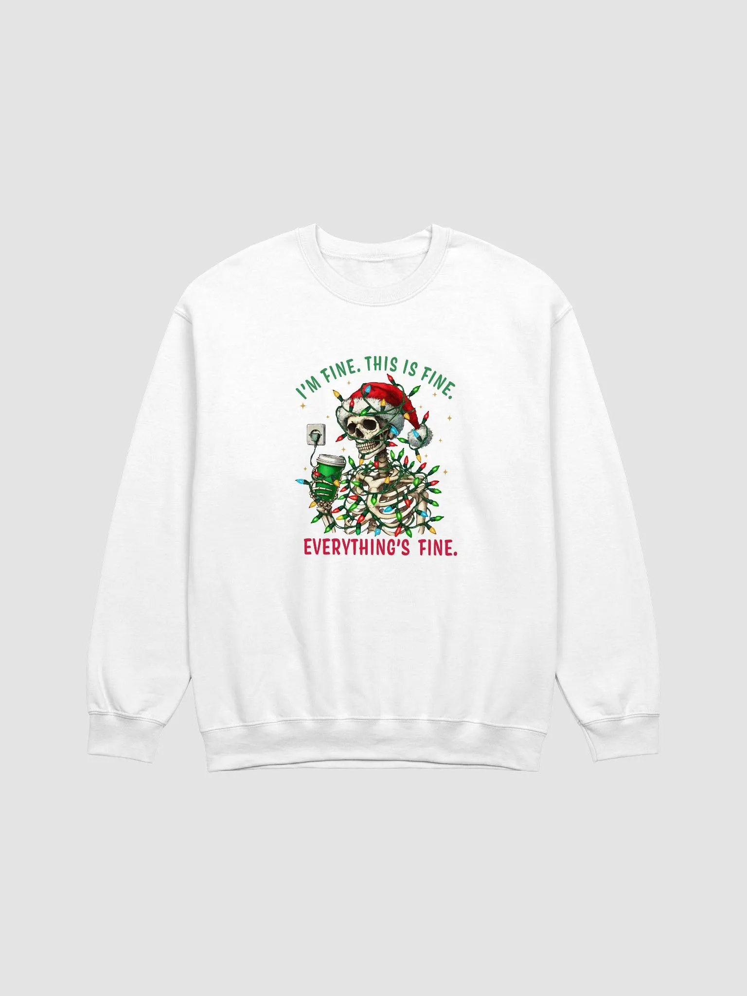 Funny Skeleton Santa Unisex Sweatshirt product image (1)