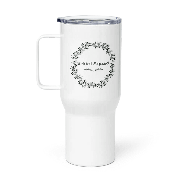 Bridal Squad 011 B&W Wreath Travel Mug product image (1)