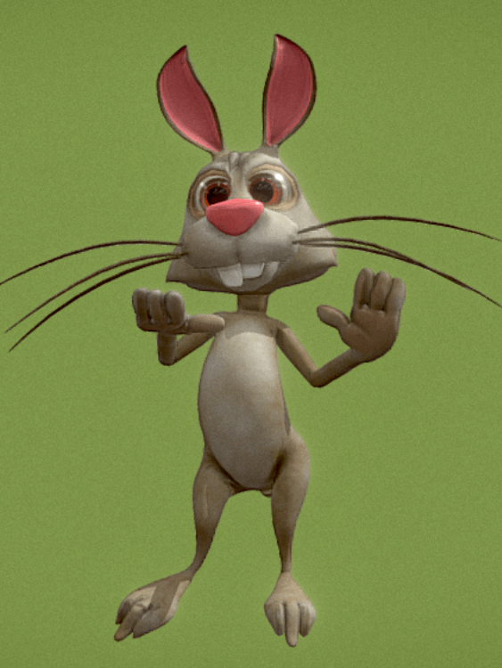 Cute Rabbit 3D Model with Dance Animations product image (2)