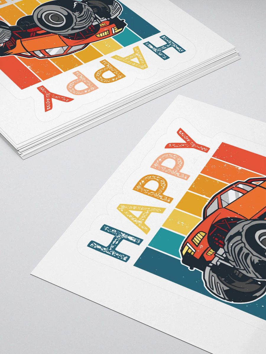 Happy Birthday (Monster Truck) Sticker product image (4)