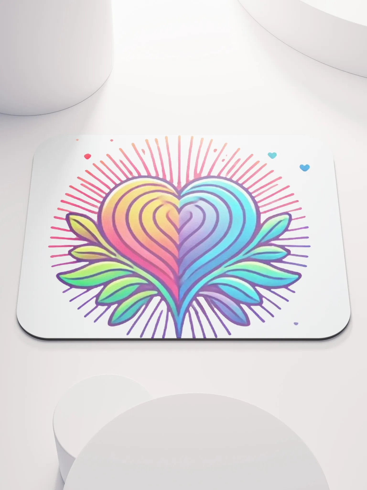 Vibrant Heart Mouse Pad product image (1)