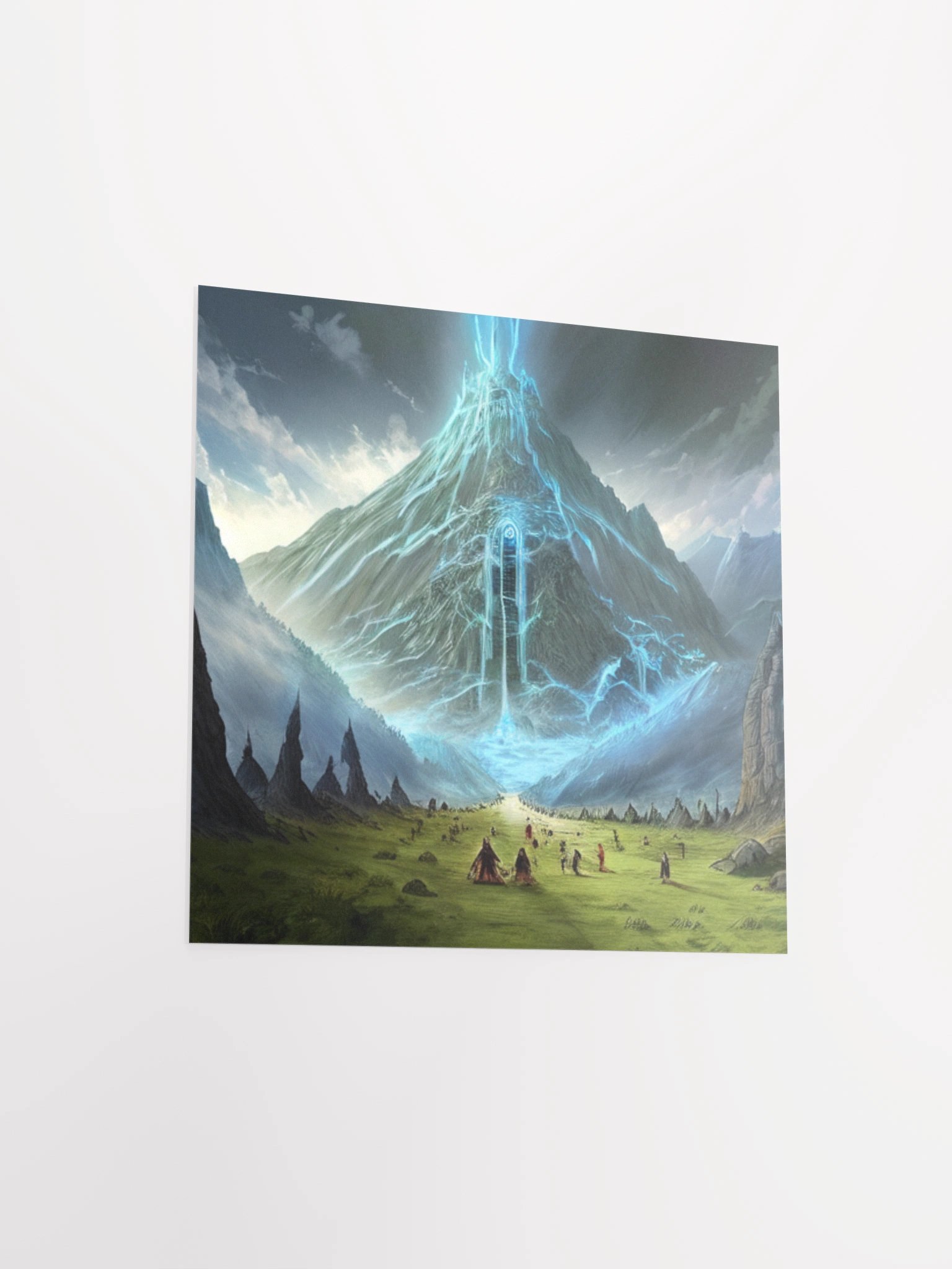 Mystic Mountain Energy Lord Of The Rings Anime Concept Art Poster product image (12)