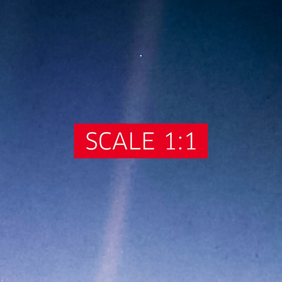 Phone Wallpaper: Pale Blue Dot, NASA Voyager 1 (2020 revision) — Instant digital download, mobile wallpaper product image (3)