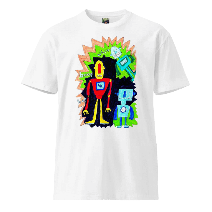 Whimsical Robot Trio Unisex T-Shirt product image (17)