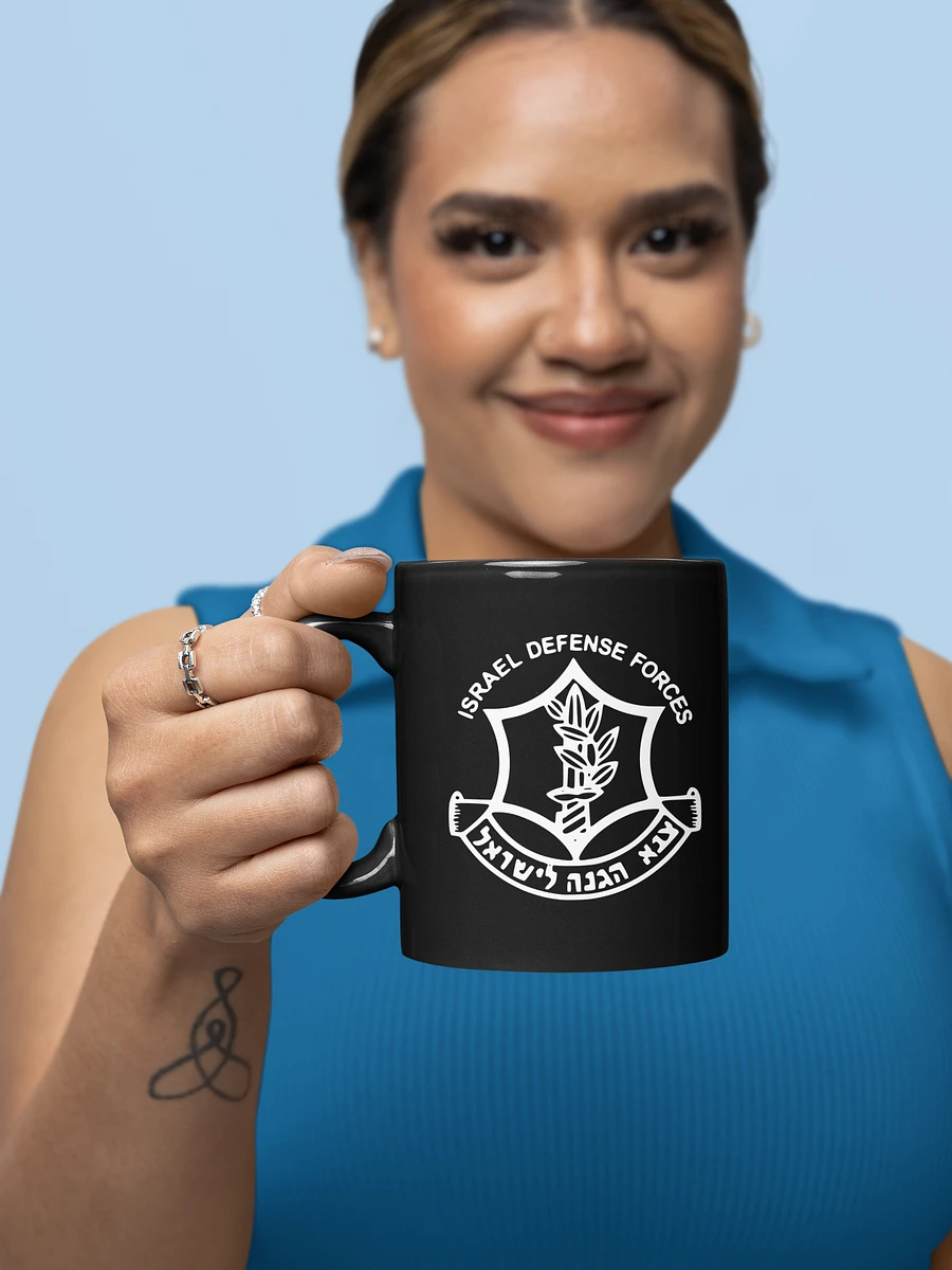 IDF Logo Black Mug product image (1)