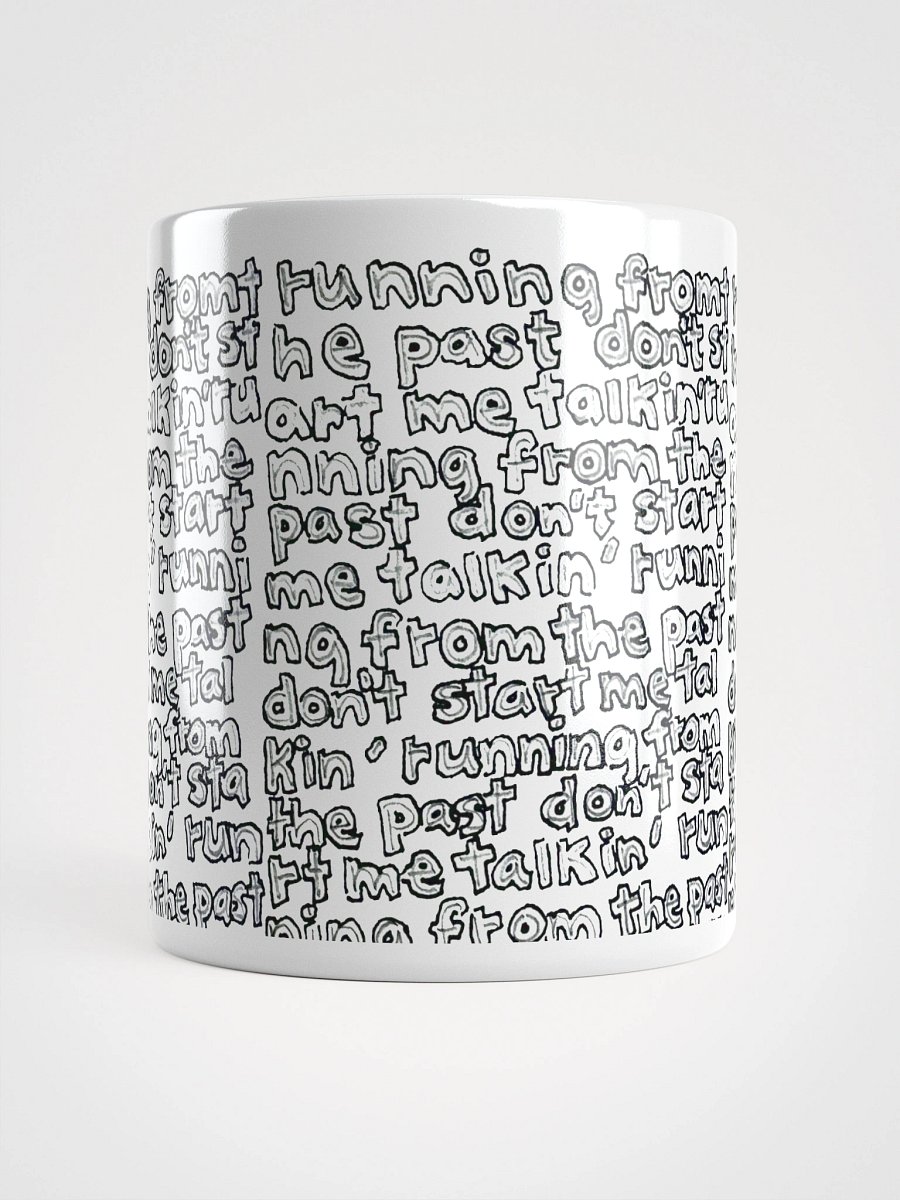 Running from the Past White Glossy Mug product image (13)