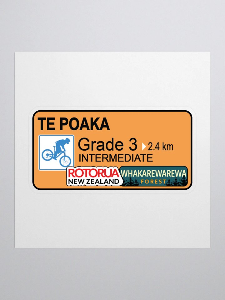 Te Poaka Biking Trail Stickers product image (1)