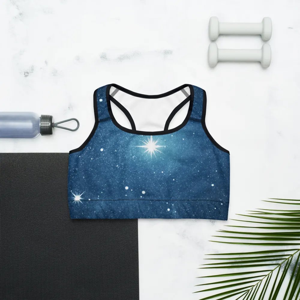 Starry Night Sky Customizable Sports Bra product image (11)