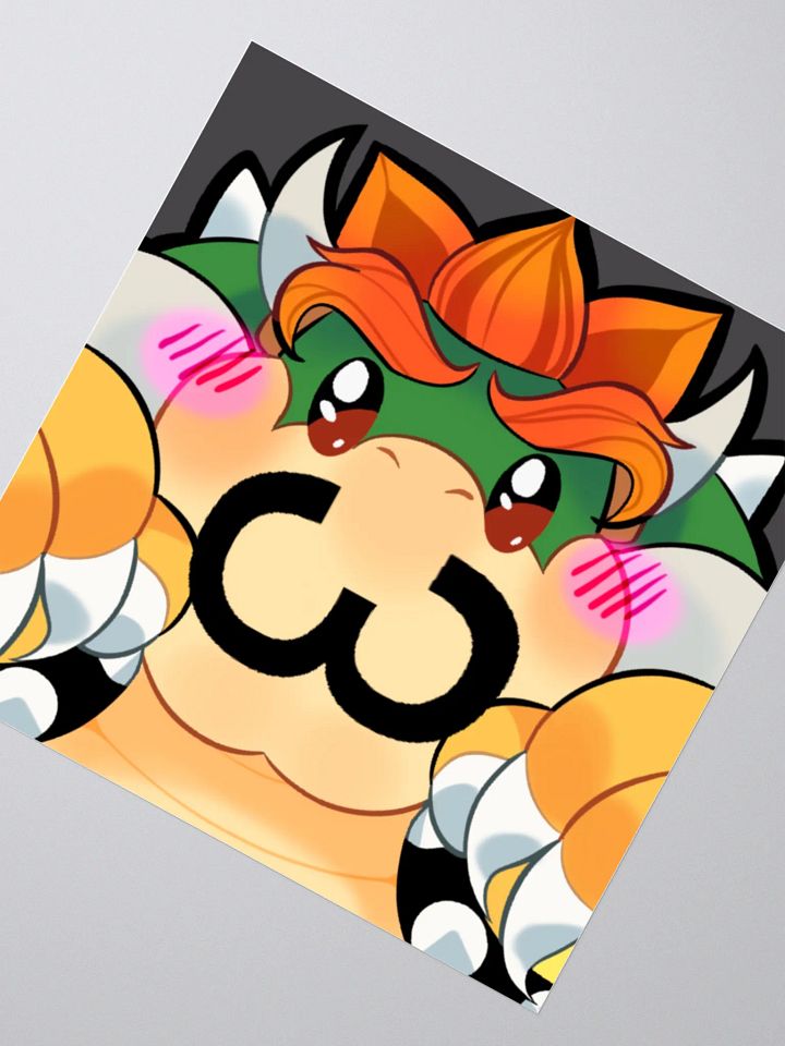 MARIOTHON BOWSER STICKER product image (2)