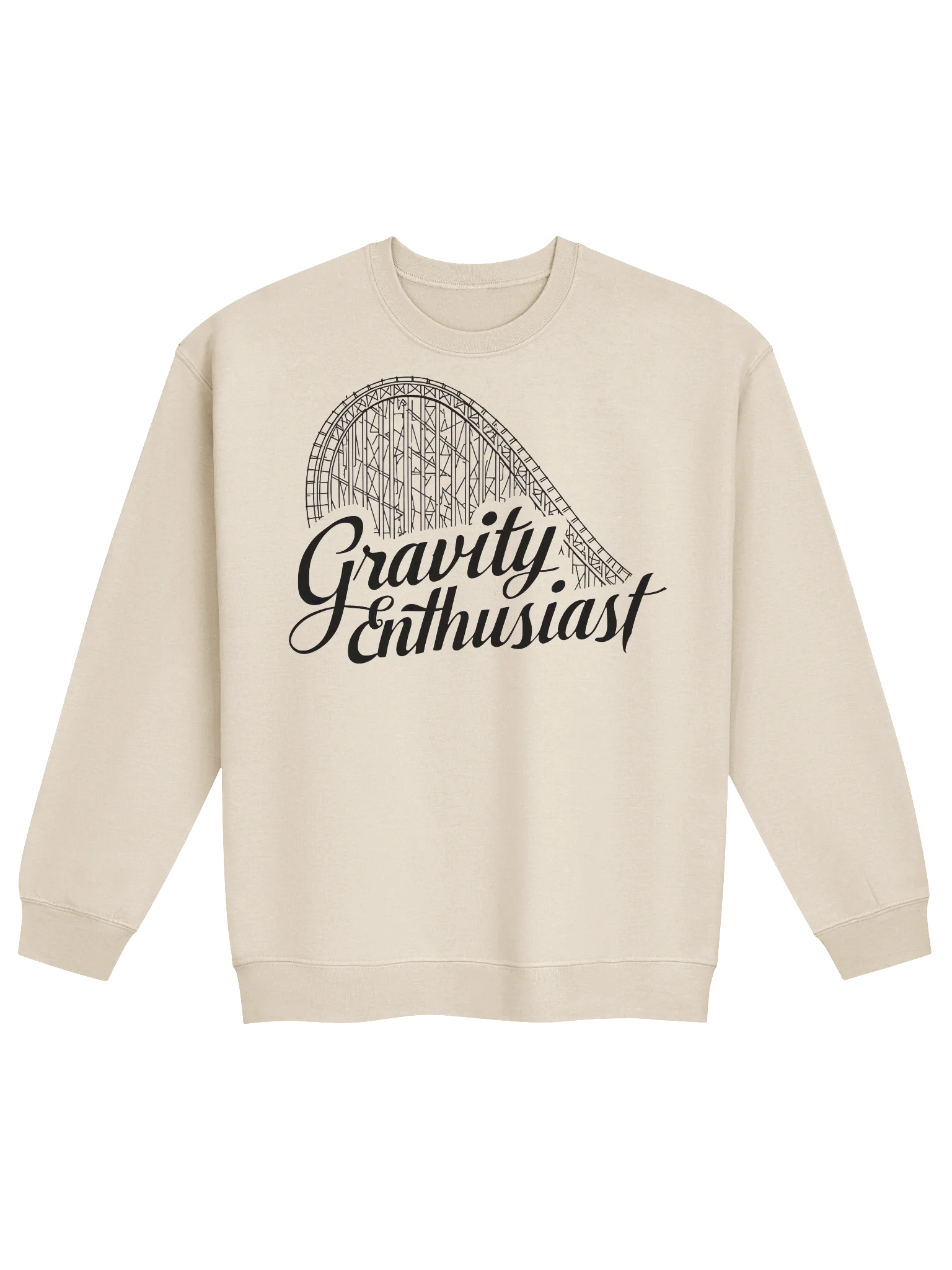 Gravity Enthusiast Sweatshirt - For thrill seekers, coaster nerds, and physics fans who embrace the drop. product image (1)