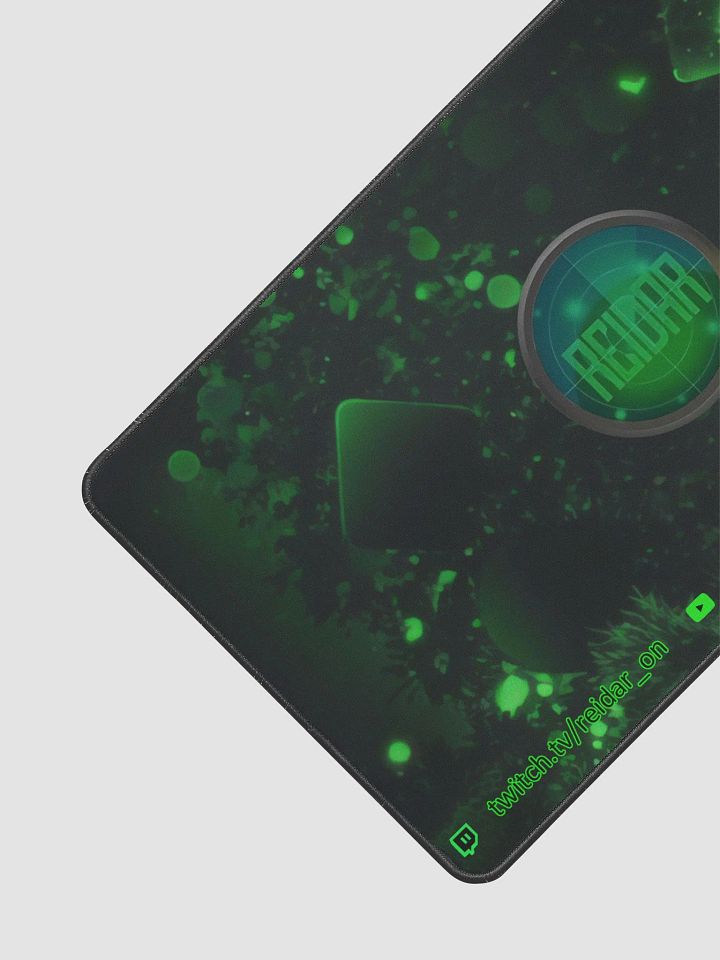 Black and Green Desk Mat with Logo 12