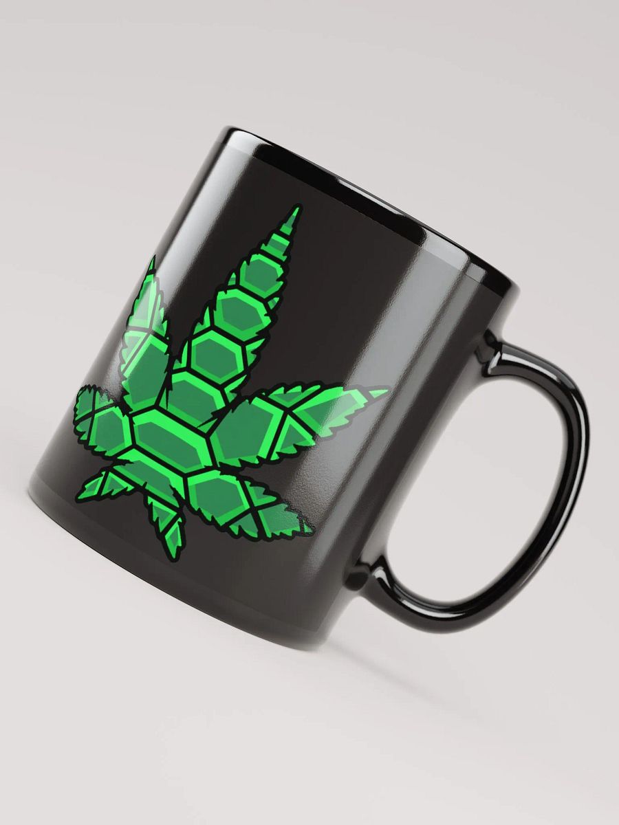 Leaf Black Glossy Mug product image (6)