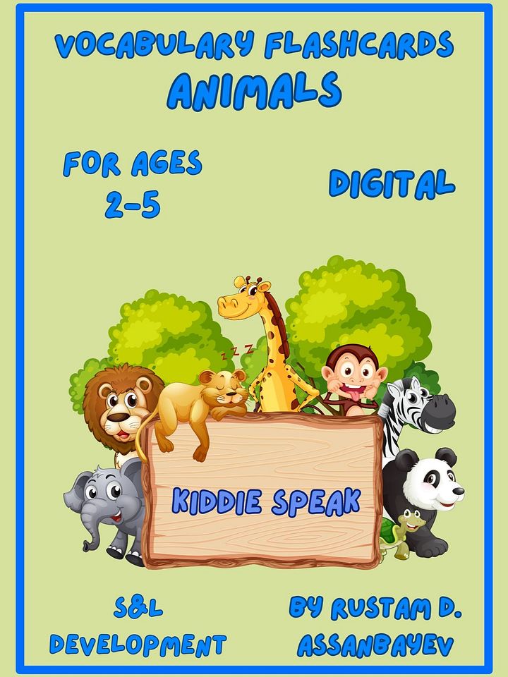 Digital Vocabulary Flashcards: Animals product image (1)