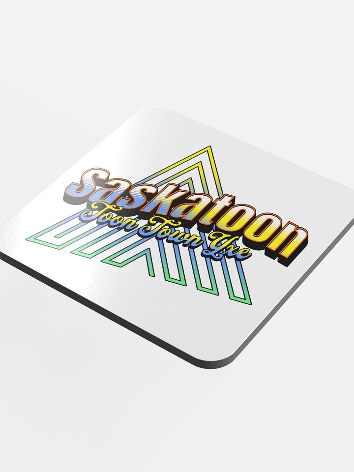 Saskatoon Toon Town Yxe Chic Cork Coaster product image (1)