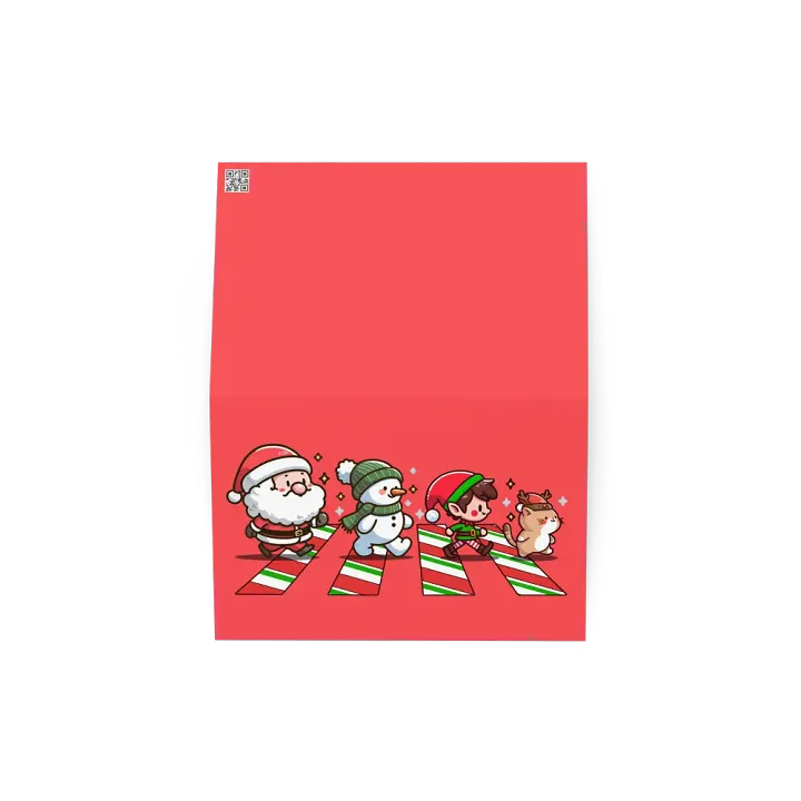 Santa gang crosswalk -Christmas card product image (2)