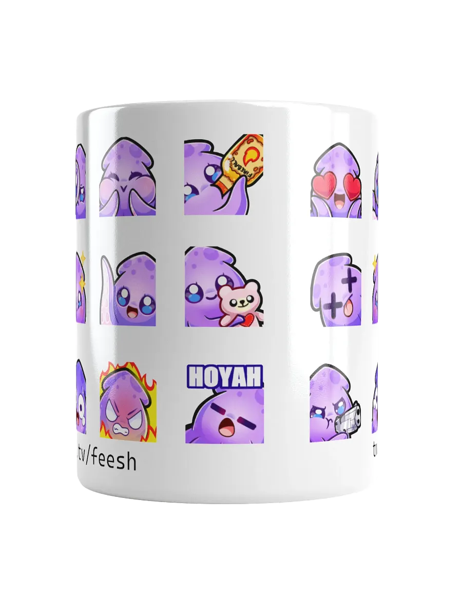 Squid Emote Coffee Mug [white] product image (5)