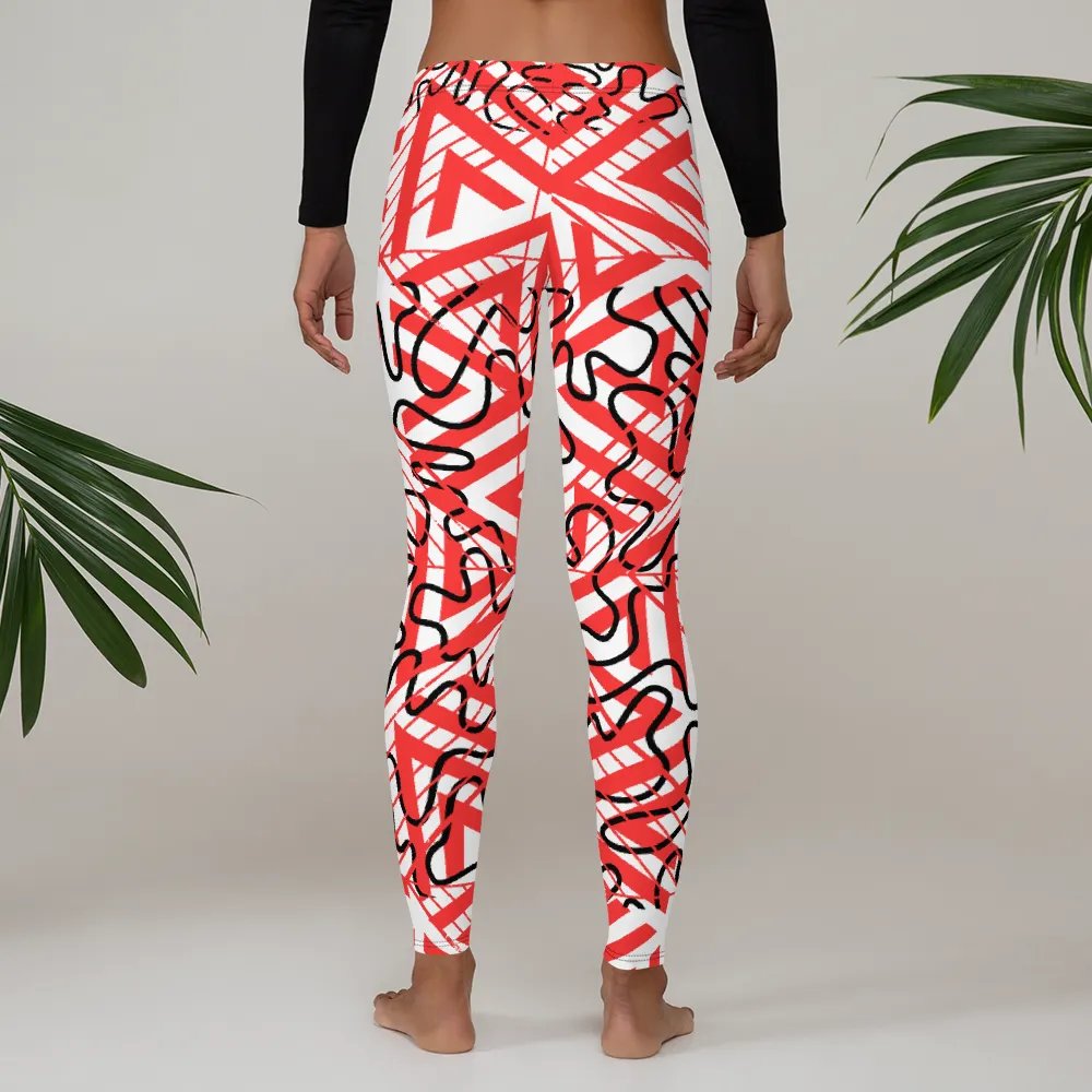 JoBeths' Red Adult Web 🕸 designed Leggings 👖 product image (5)