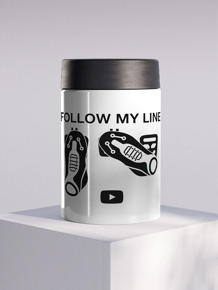 Follow My Line Stainless Steel Koozie product image (1)