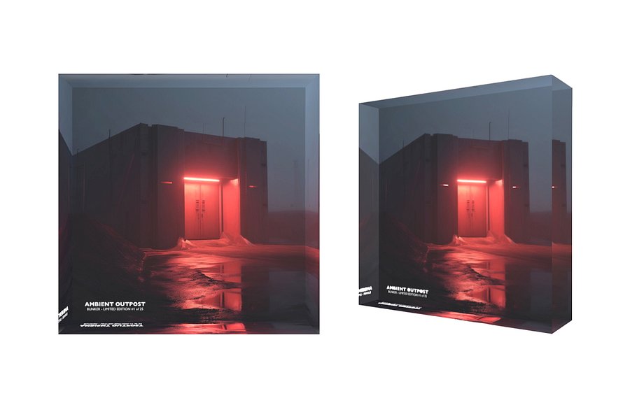 Red Bunker | Acrylic Block UltraHD (10x10cm) - Limited to 25 Pieces product image (4)