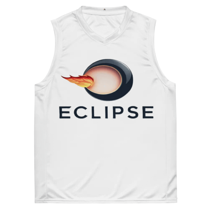 ECLIPSE Unisex White Basketball Jersey product image (2)