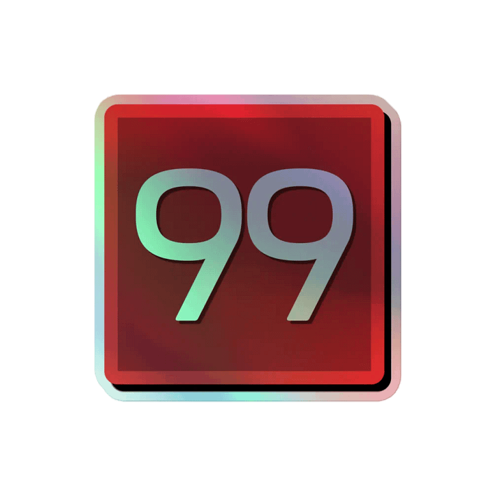 STFC 99 Pip Holographic Sticker product image (2)