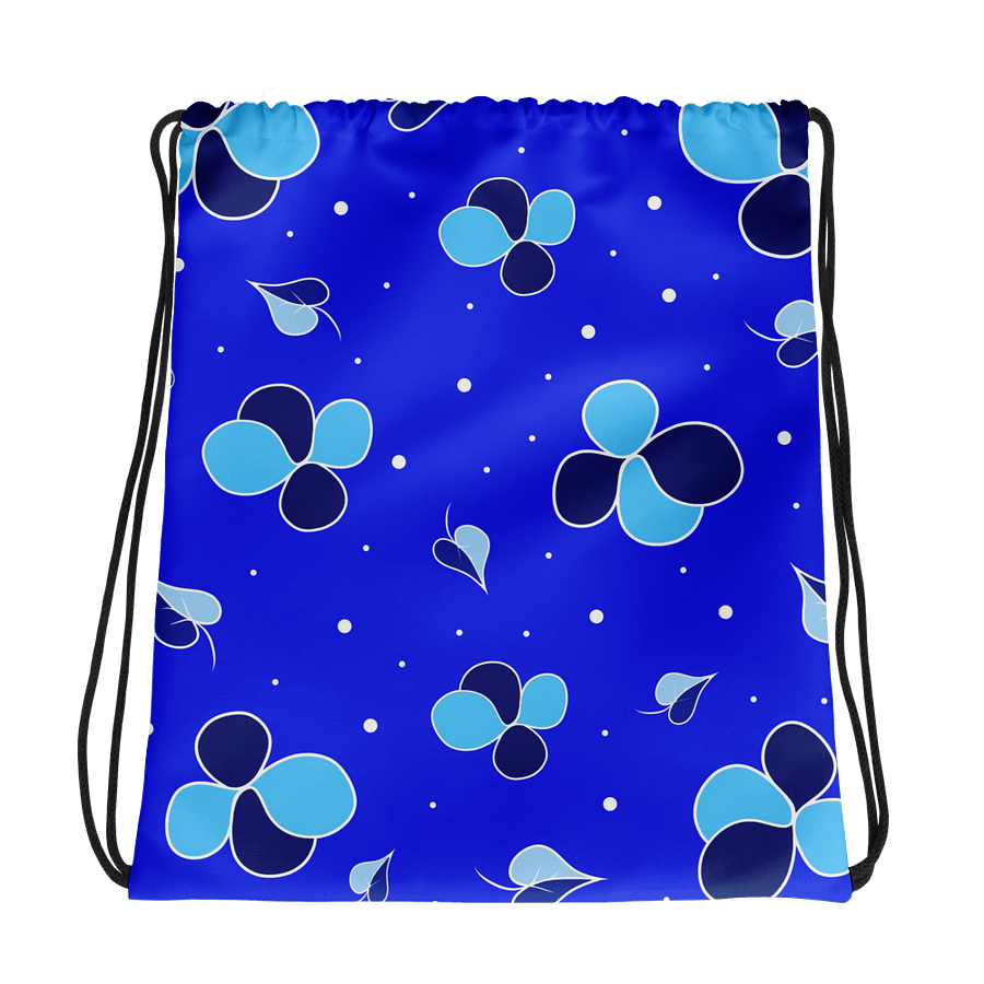 Blue Floral Fantasy Drawstring Bag product image (1)