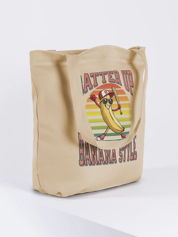 Batter Up Banana Style Baseball Eco-Friendly Tote Bag product image (1)