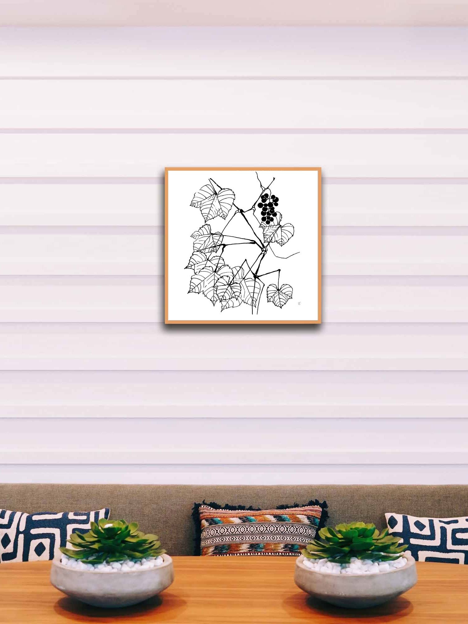 Vineyard Serenity Canvas - Fine Grape Leaves product image (8)
