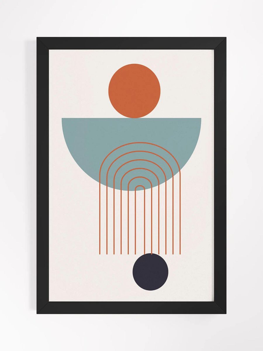 Abstract Geometry Framed Matte Poster product image (3)
