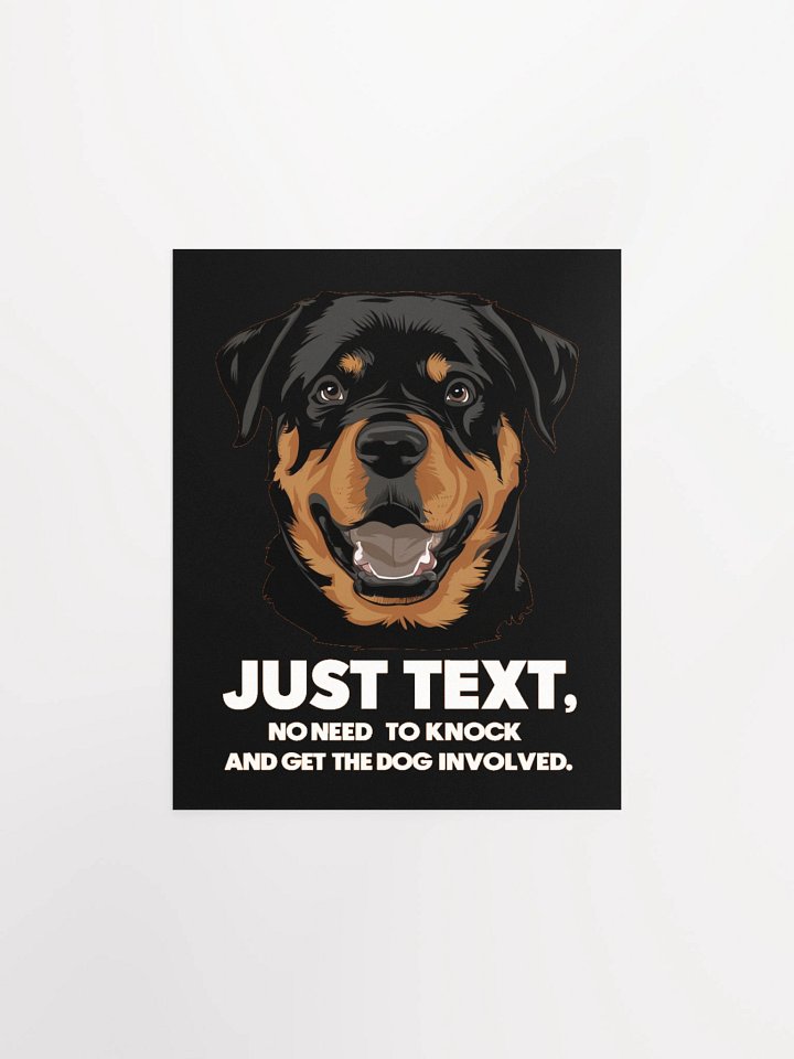 Rottweiler Just Text - Poster product image (2)