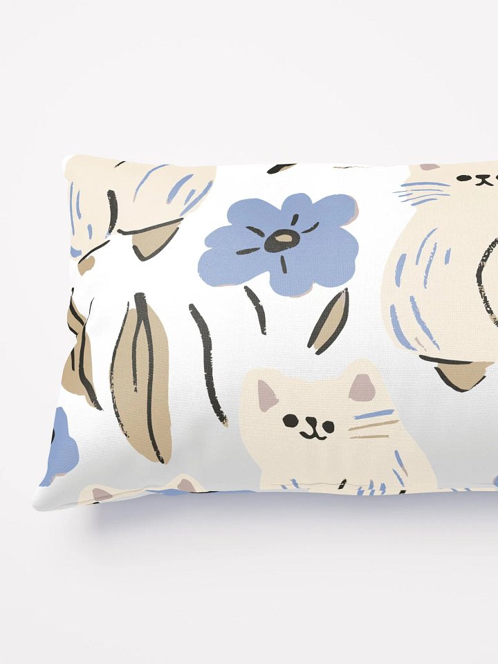 Whimsical Cats and Flowers Pillow product image (5)