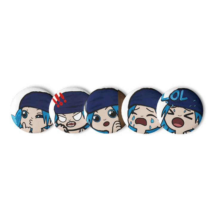 Hella Emoji Pin Button Set product image (3)