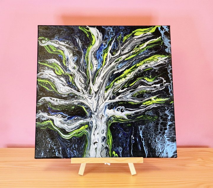 Creatures Within The Birch | Original Canvas Painting product image (1)