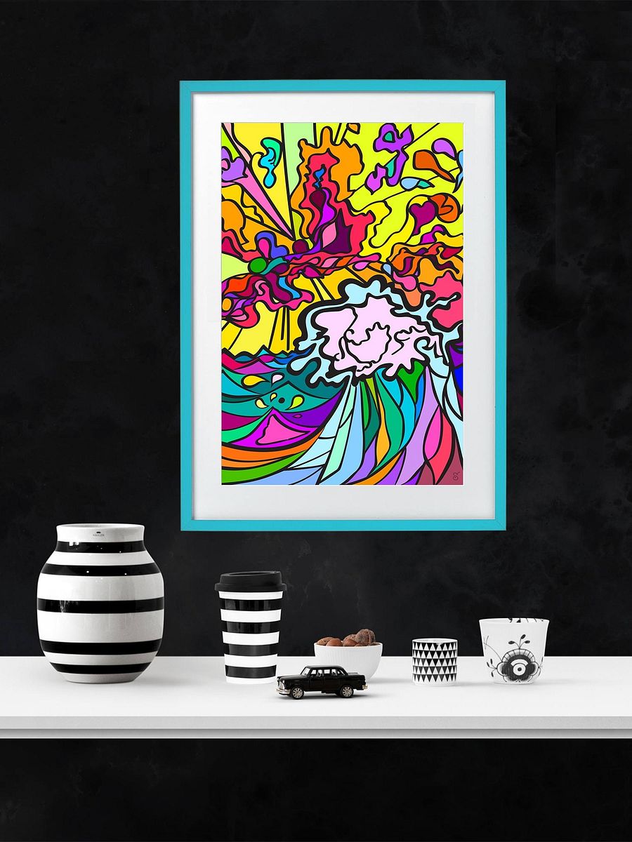 Vibrant Matte Poster Print: Elevate Your Space! – Wave at Sunset product image (5)