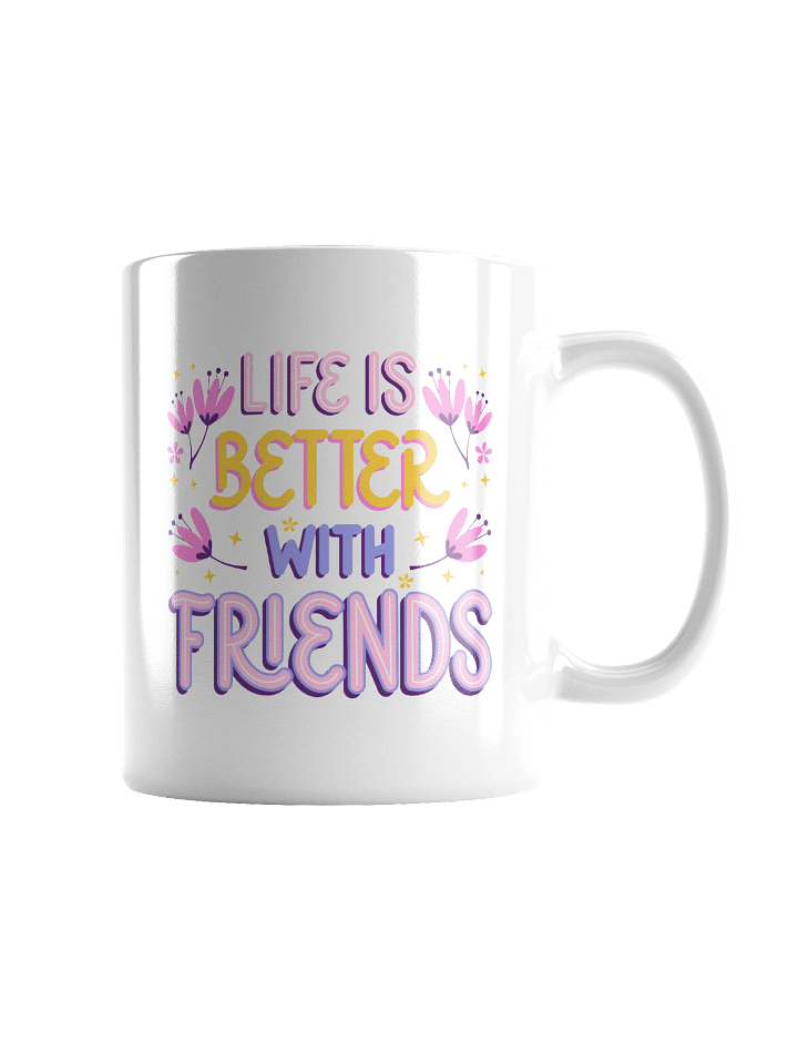 Floral Friends White Glossy Mug product image (1)