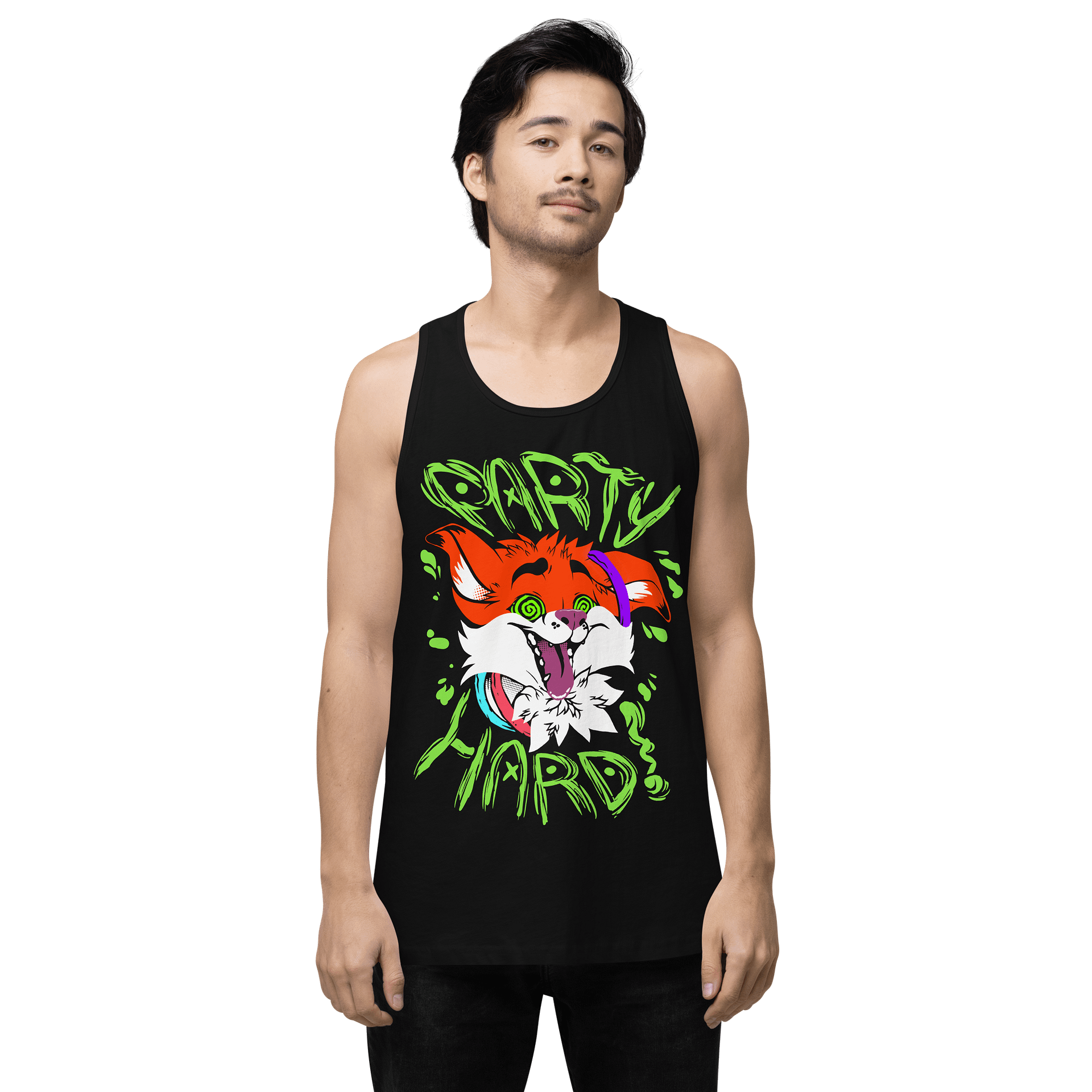 Party Hard Fox Tank Top product image (1)