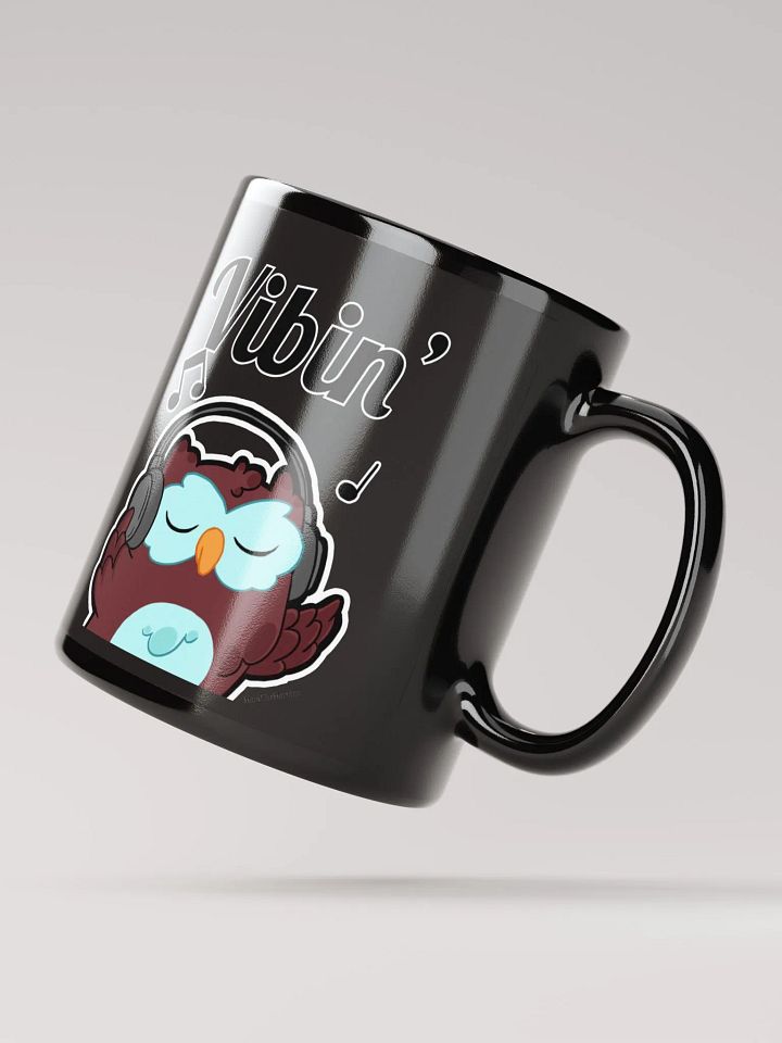 Olly The Owl - Vibin' Black Mug product image (3)