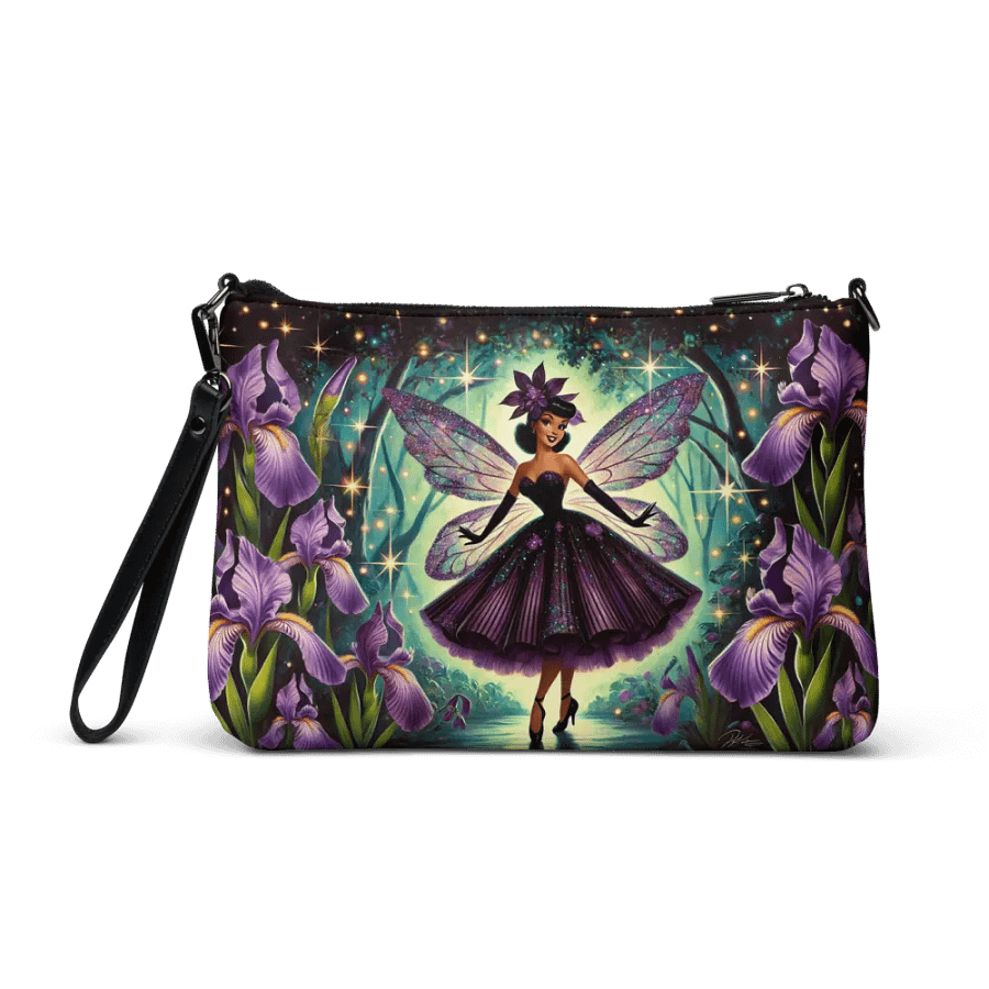 Enchanted Purple Iris Fairy Crossbody Bag - Fairytale Purse product image (3)