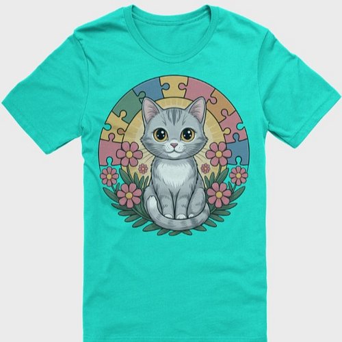 Support Awareness Kitty T-Shirt