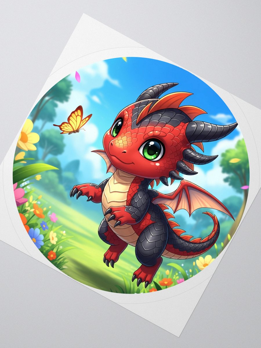 Baby Dragon w/ Butterfly sticker product image (2)