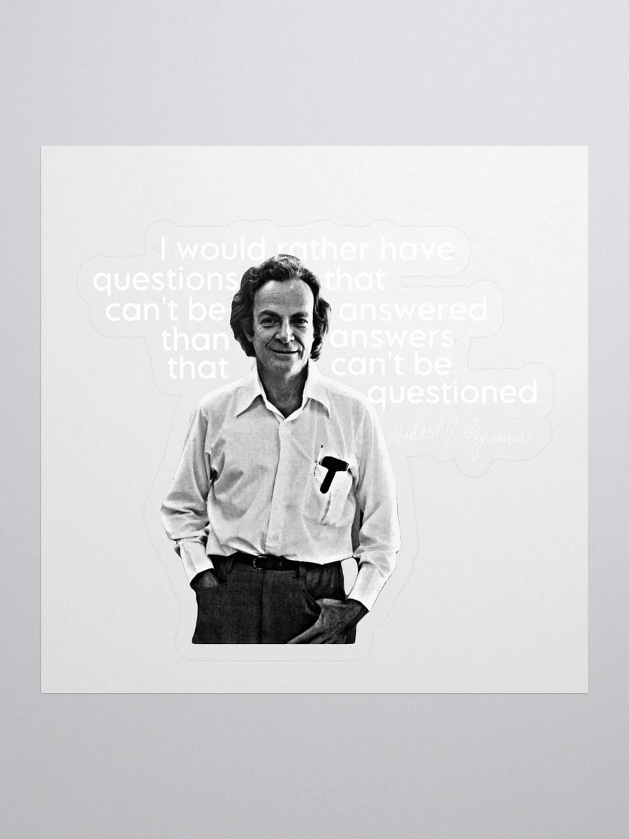Feynman: Questions Sticker product image (1)