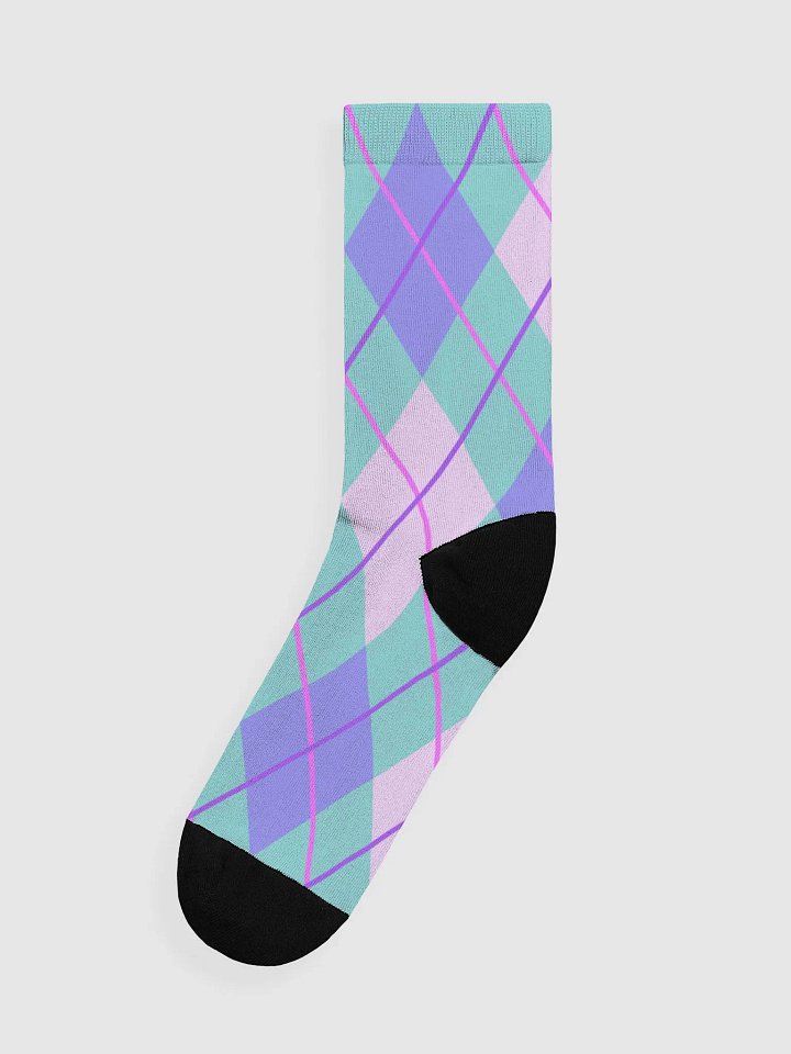 Argyle Chic Crew Socks product image (1)