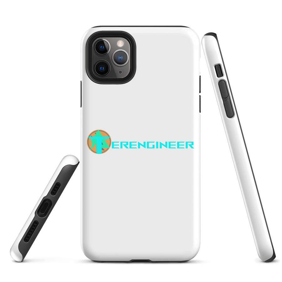 Terengineer Font Tough iPhone Case (White) product image (1)