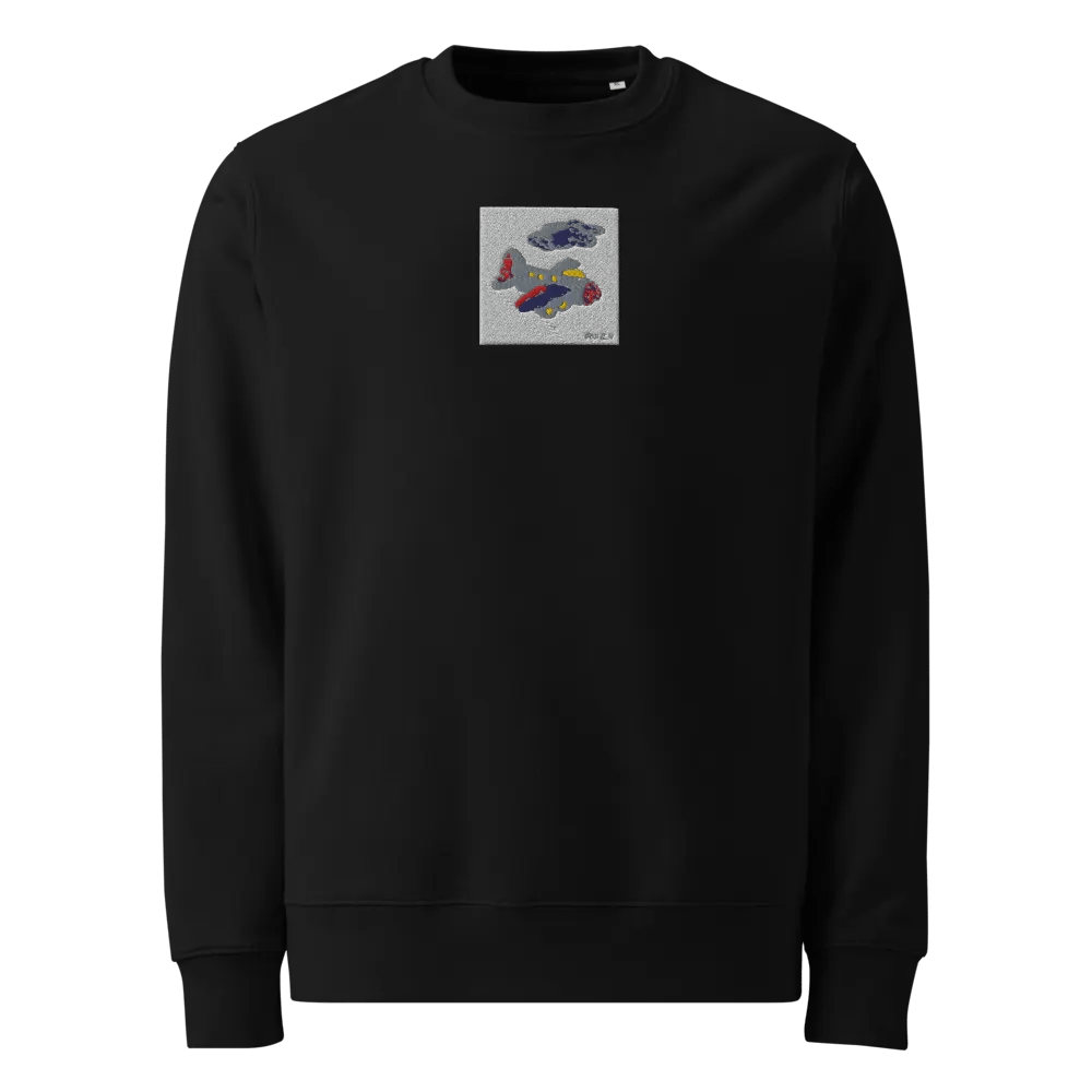 Kid Airplane (Stanley/Stella Unisex Organic Sweatshirt) product image (1)